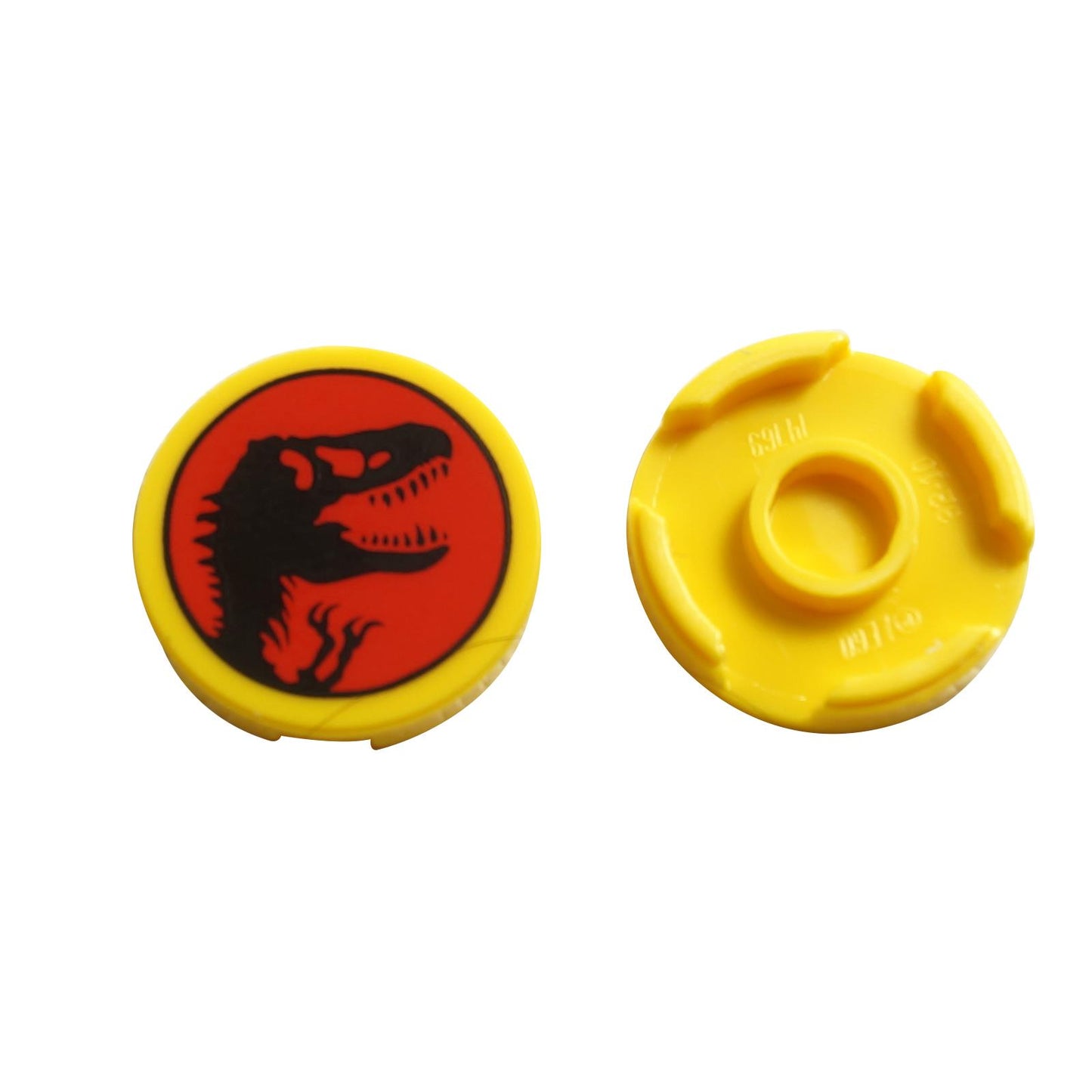 Fliese, rund 2 x 2 mit Jurassic Park Logo Muster 