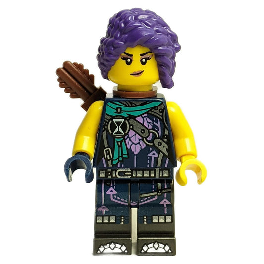 LEGO® DREAMZzz™ Minifigure Zoey with Reddish Brown Arrow Quiver, Adventurous Outfit, and Determined Expression