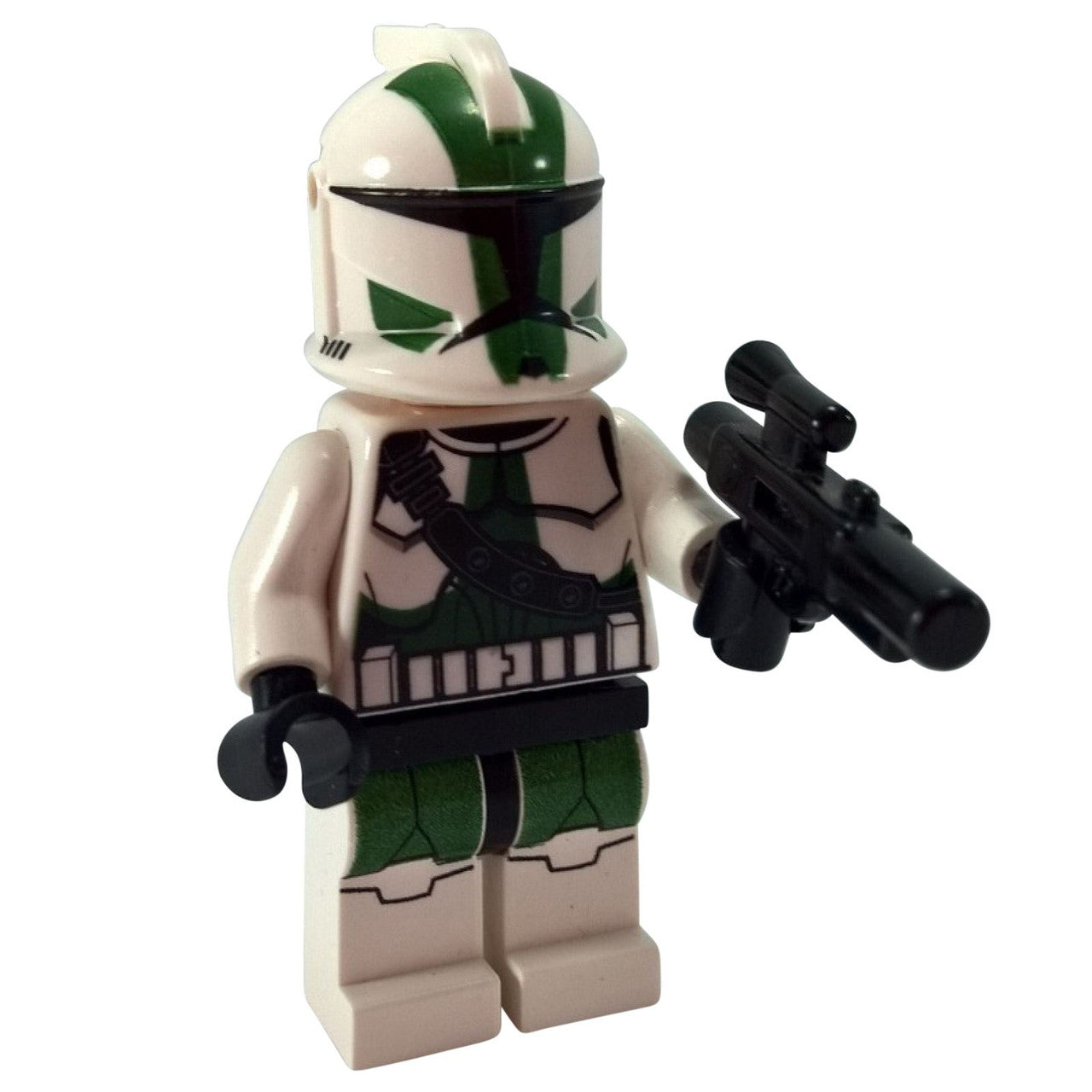 LEGO Minifigure Clone Commander Gree with green accents and weapon accessory - sw0380wp