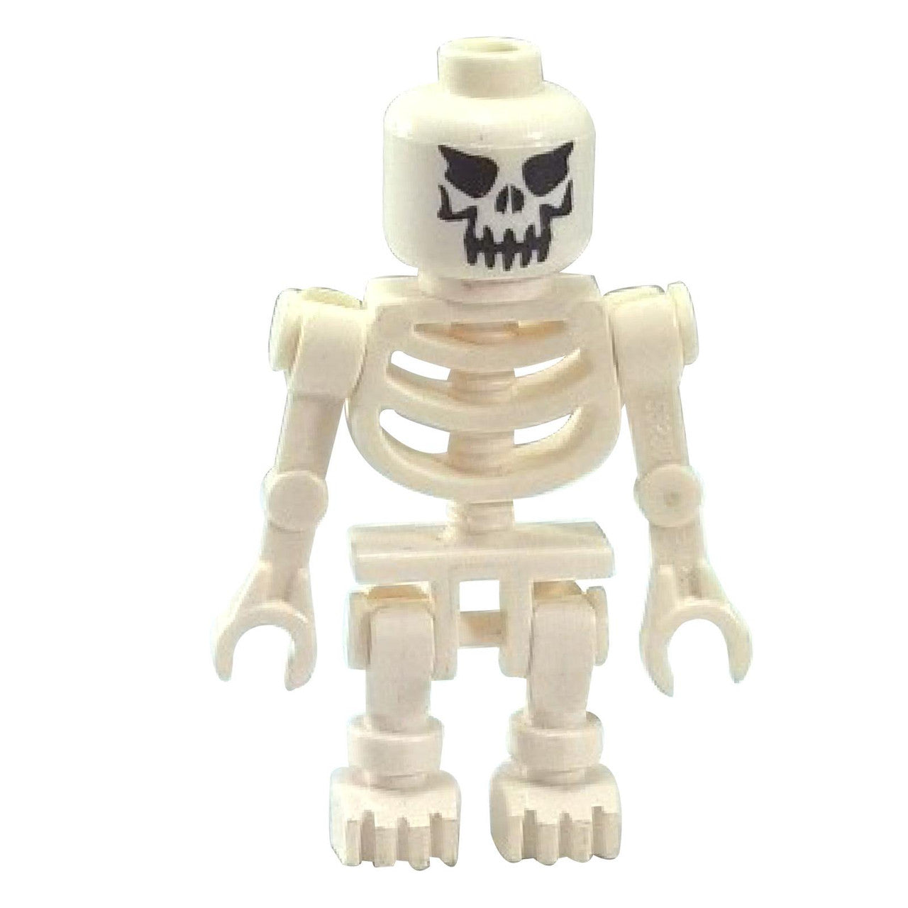 LEGO® Skeleton with Evil Skull Minifigure – White Skeleton from Indiana Jones™ and Adventure Themes.