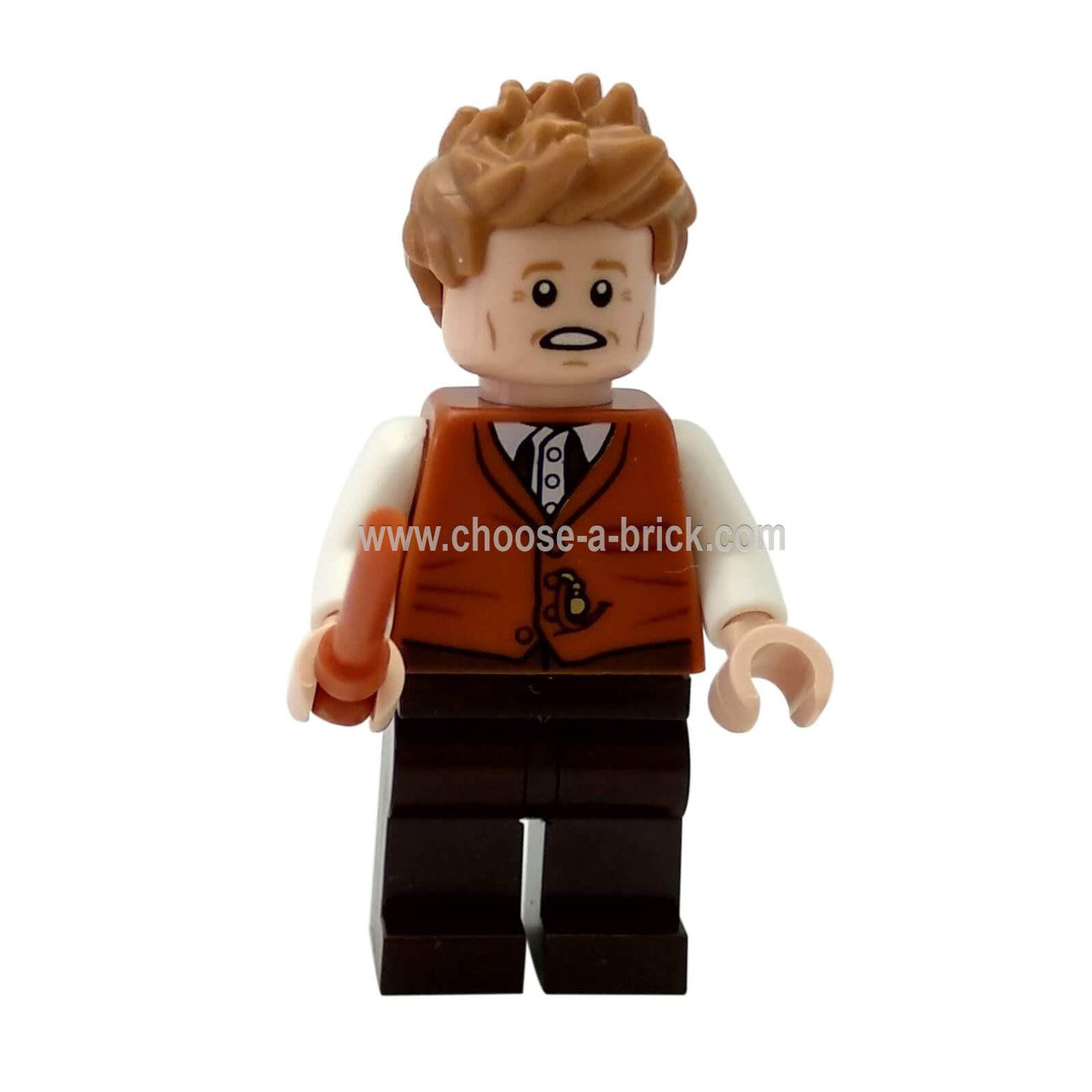 Newt Scamander, Dark Orange Vest LEGO Harry Potter