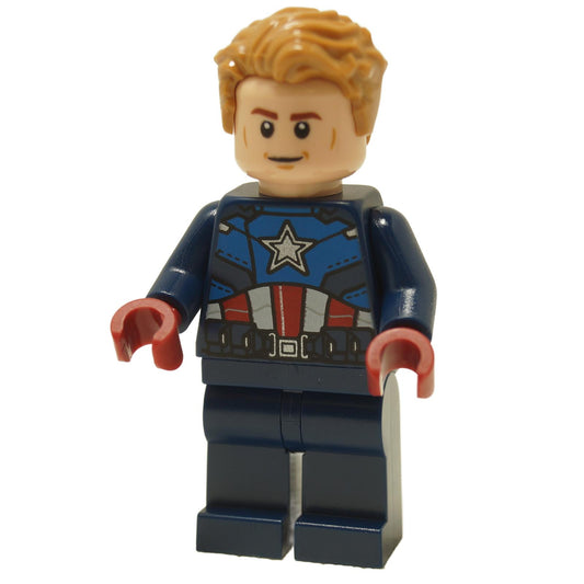 Captain America - Dunkelblau Anzug, Dunkelrot Hände, Haare 