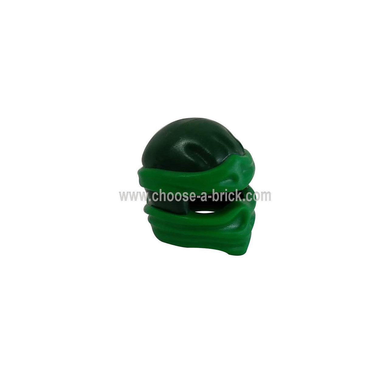 Minifigure, Headgear Ninjago Wrap Type 2 with Green Wraps and Knot Pattern - LEGO Parts and Pieces