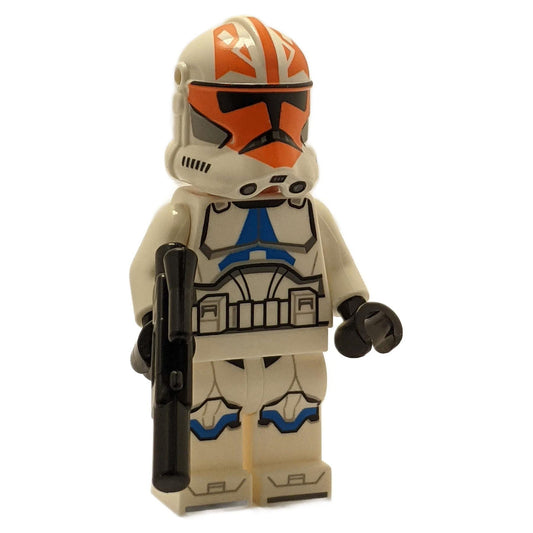 LEGO Minifigure Clone Trooper, 501st Legion, 332nd Company (Phase 2) - Helmet with Holes and Togruta Markings - sw1278wpnew (close-up helmet)