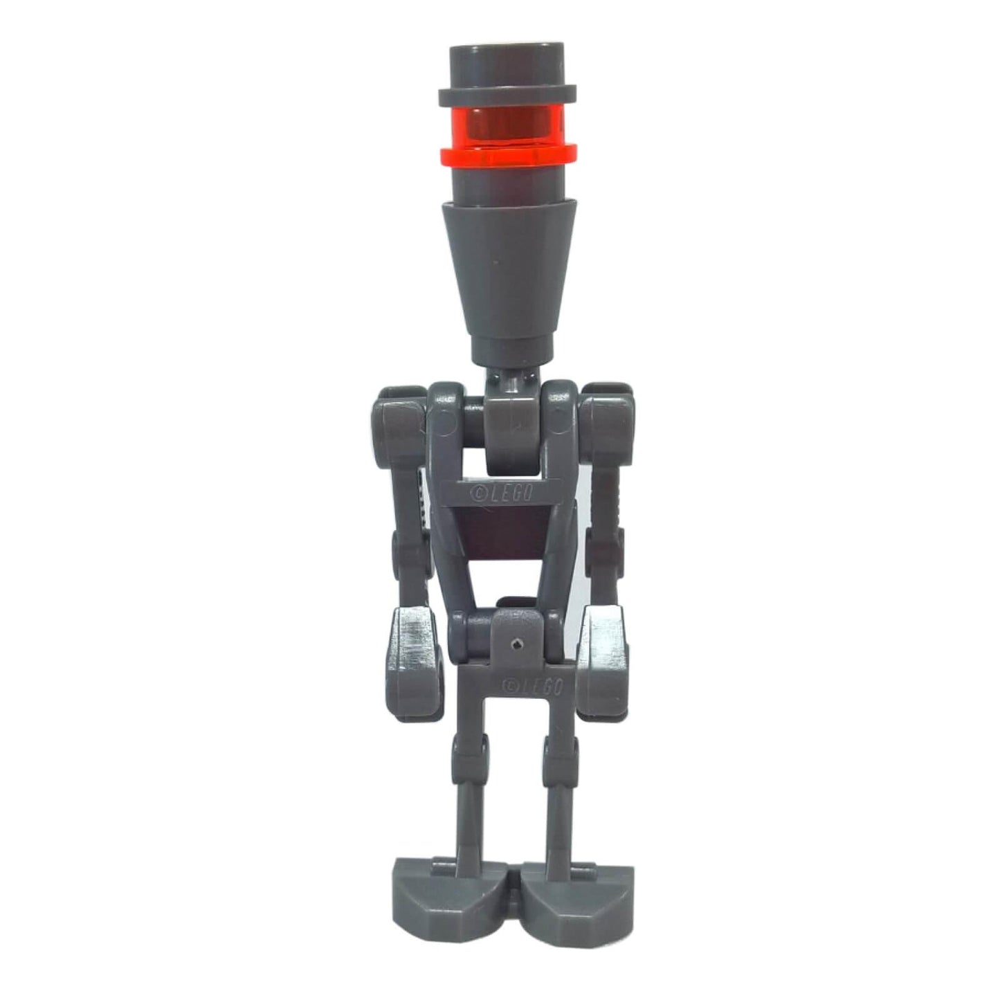 LEGO® Star Wars™ Assassin Droid Minifigure (sw0683) in dark bluish gray from set 75097, featuring a red sensor headpiece.