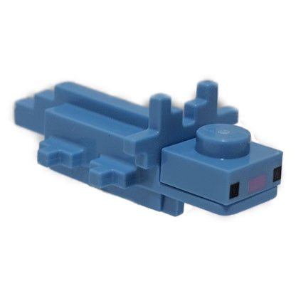 LEGO Part Axolotl Pixelated Medium Blue - lego86879c01mbluenew