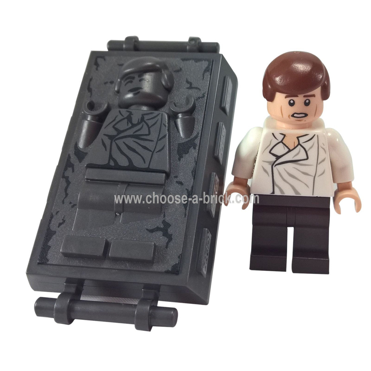 Han Solo Dark Brown Legs (75137) with Carbonite block