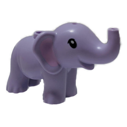 Lavendel-Elefant, Freunde, Baby mit einem Muster aus leuchtend pinken Ohren 