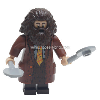 Rubeus Hagrid, rötlich brauner Mantel mit Knöpfen 