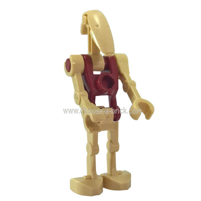 LEGO Minifigure Battle Droid Security with Straight Arm and Dark Red Torso - sw0096