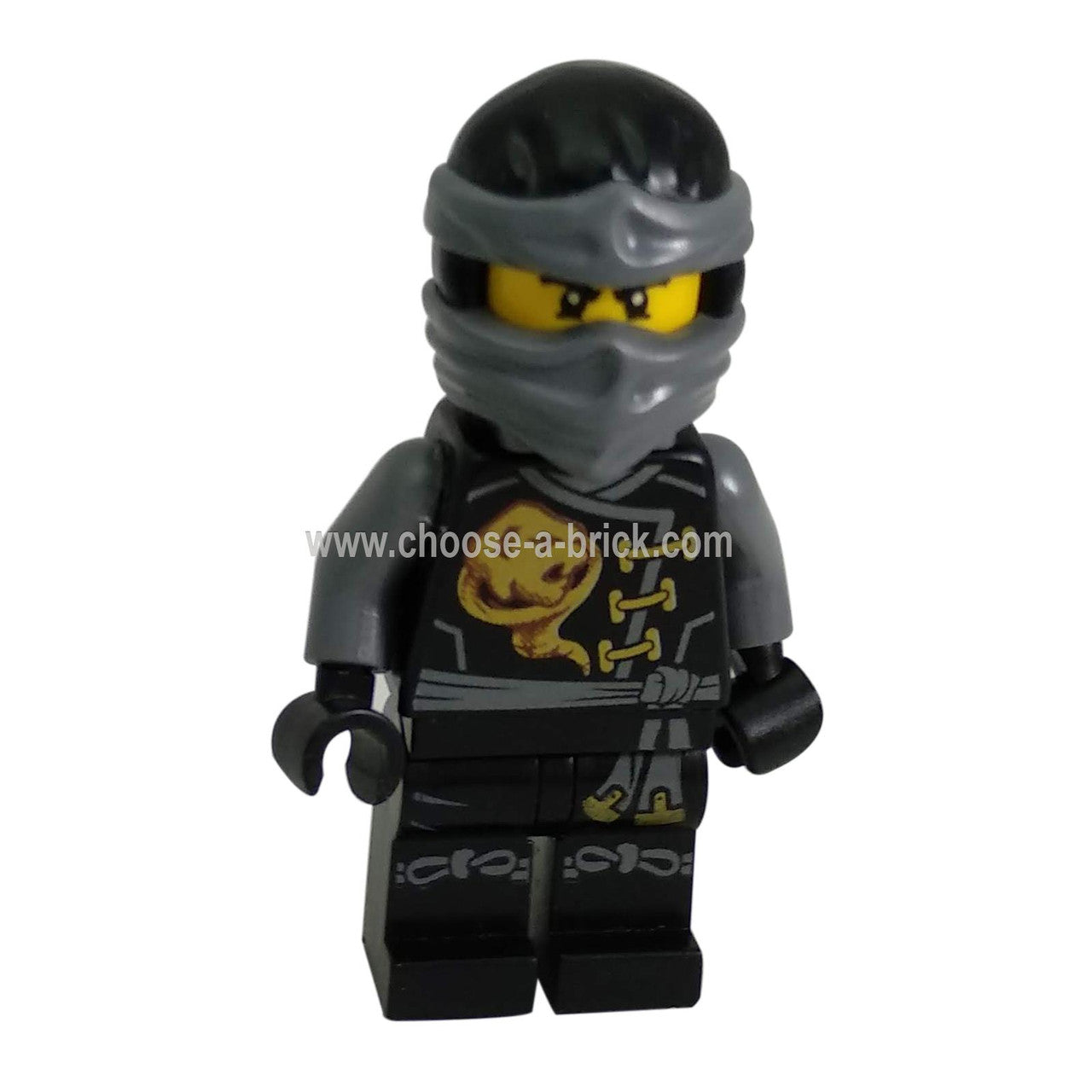 LEGO Minifigure Cole in Skybound outfit with neck bracket and weapon tile - njo199a