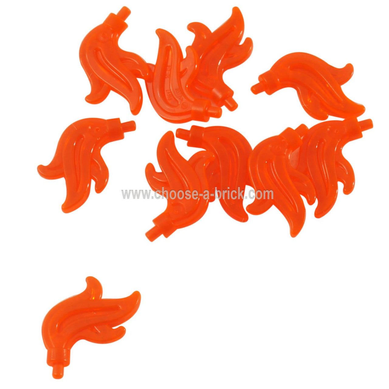 Minifigur, Plume Feather Triple Kompakt / Flamme / Wasser 