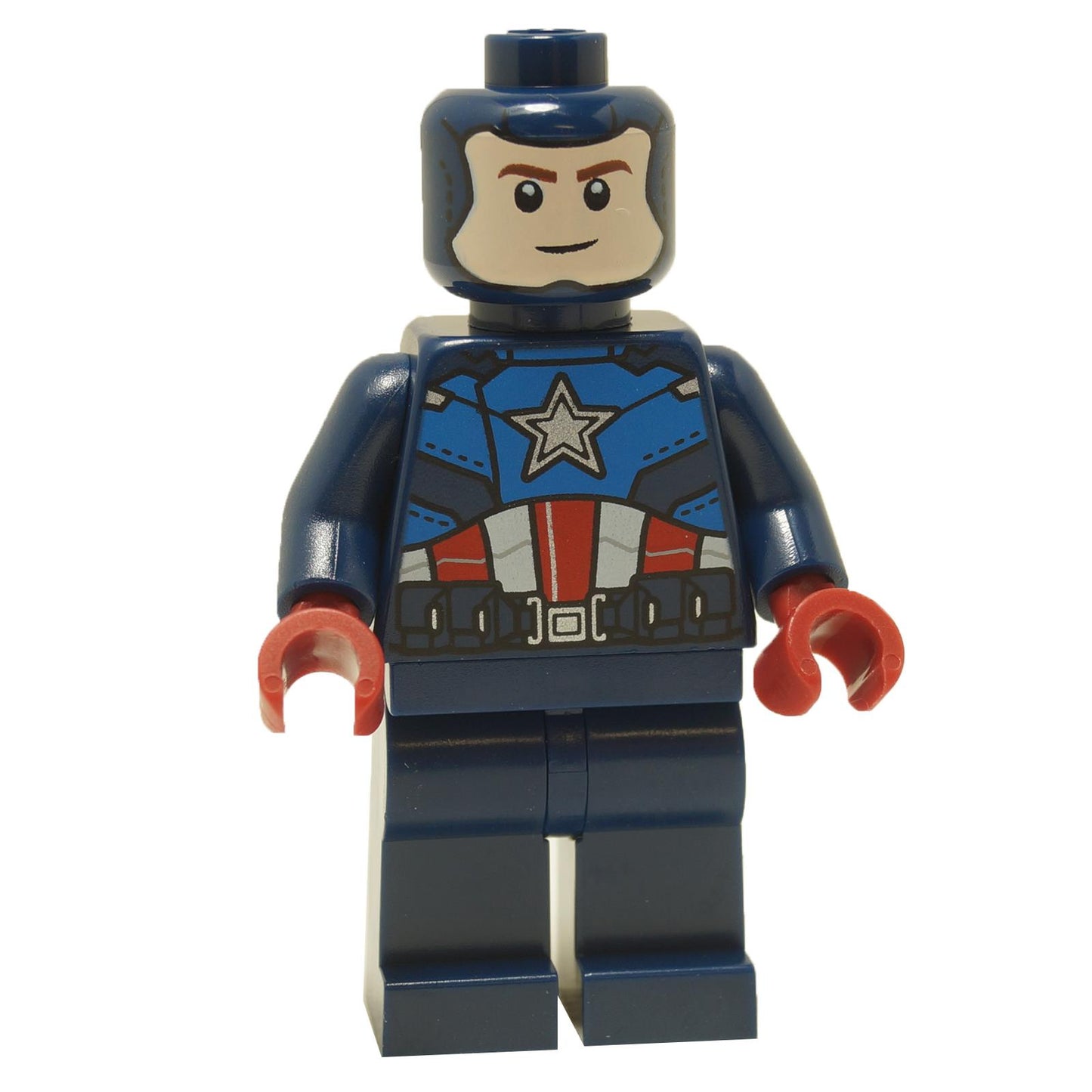 Captain America - Dunkelblau Anzug, Dunkelblau Kopf, Dunkelrot Hände, Helm 