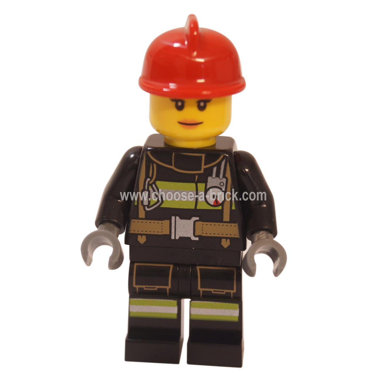 LEGO Minifigure - Fire - Reflective Stripes with Utility Belt