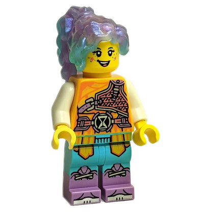 LEGO® DREAMZzz™ Minifigure Izzie (Isabel Christina Garcia) with Bright Outfit, Playful Expression, and Enthusiastic Pose