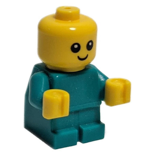 LEGO Minifigure Baby - Dark Turquoise Body with Yellow Hands - cty1186new