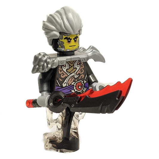 LEGO Minifigure Cinder - Pearl Dark Gray and Flat Silver Armor, Ghost Legs (71818) - njo901wpnew - front image