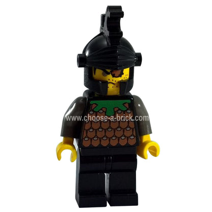 LEGO Minifigure Knights' Kingdom I - Gilbert the Bad, Black Dragon Helmet - cas041, first view.