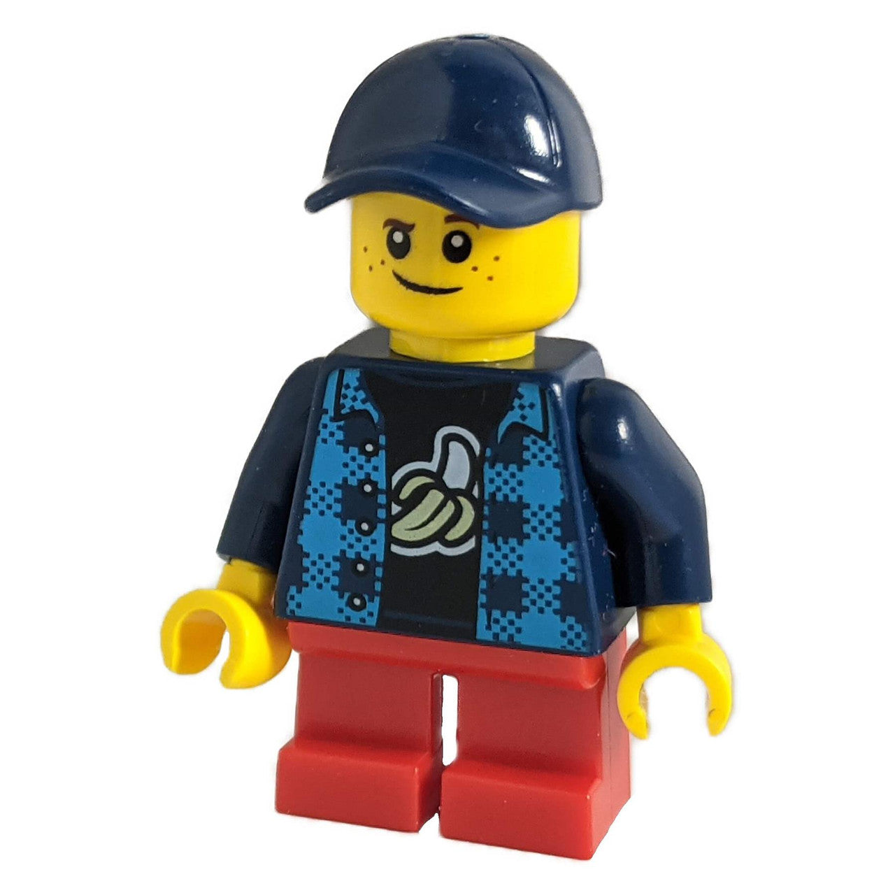 LEGO Minifigure Boy with Crooked Dark Blue Cap - twn426new