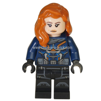 LEGO Minifigure - Black Widow - Dark Bluish Gray Hands