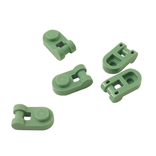 LEGO piece 26047 - Plate 1 x 1 Rounded with Handle in sand green